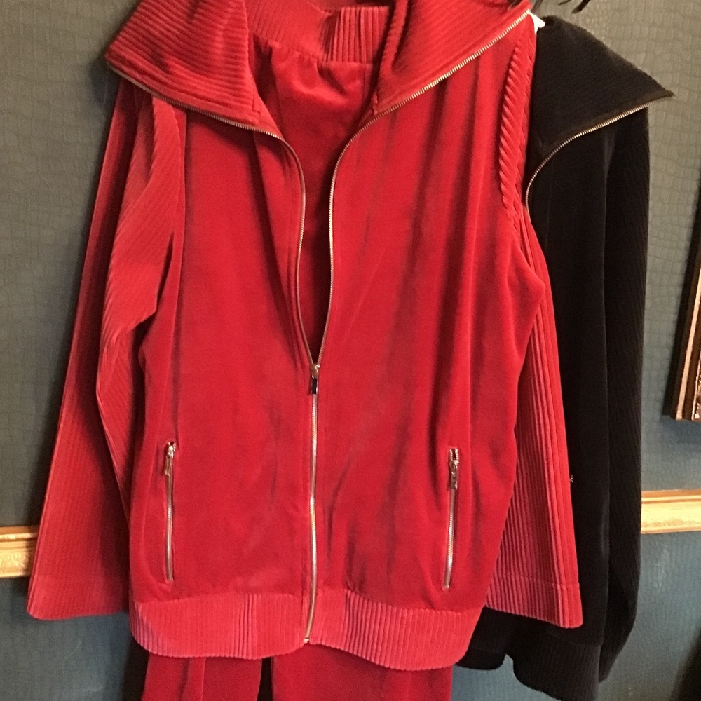 Jones New York velour sweatsuit, track suit, loungewear, great for vacay 3x